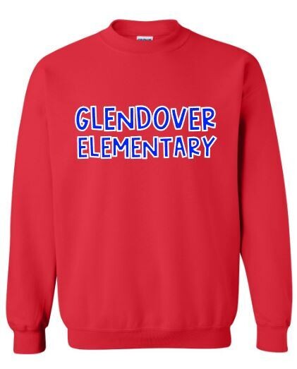Youth or Adult Glendover Elementary Gildan Crewneck Sweatshirt (GES)