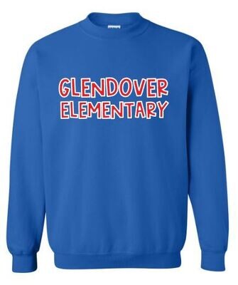 Youth or Adult Glendover Elementary Gildan Crewneck Sweatshirt (GES)