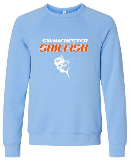 Adult Swimchester Sailfish Bella + Canvas Sponge Fleece Sweatshirt (SS)