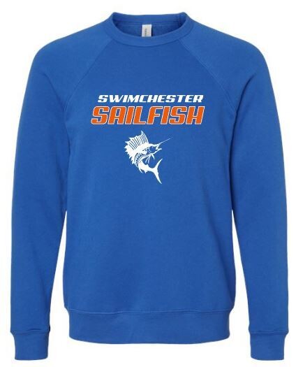 Adult Swimchester Sailfish Bella + Canvas Sponge Fleece Sweatshirt (SS)