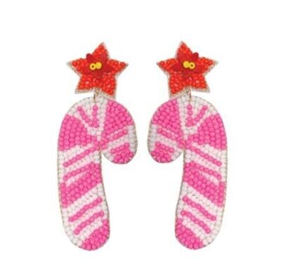 Candy Cane Wishes Earrings