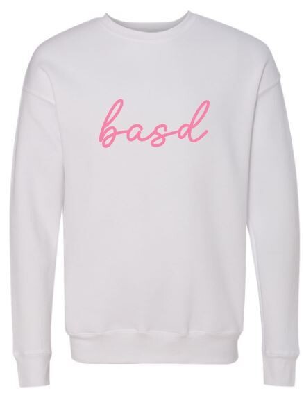 Adult basd Bella + Canvas Sponge Fleece Raglan Crewneck Sweatshirt (BASD)