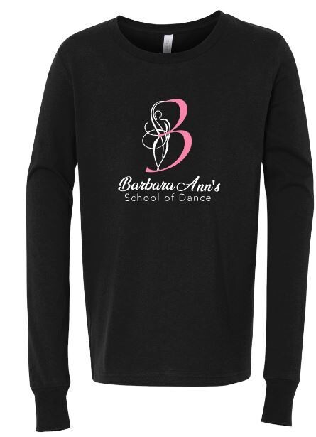 Youth or Adult Logo Bella + Canvas Jersey Long Sleeve Tee (BASD)