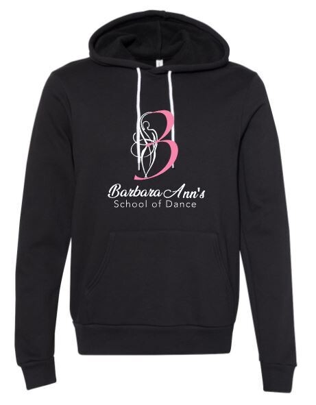 Youth or Adult Logo Bella + Canvas Sponge Fleece Hoodie (BASD)