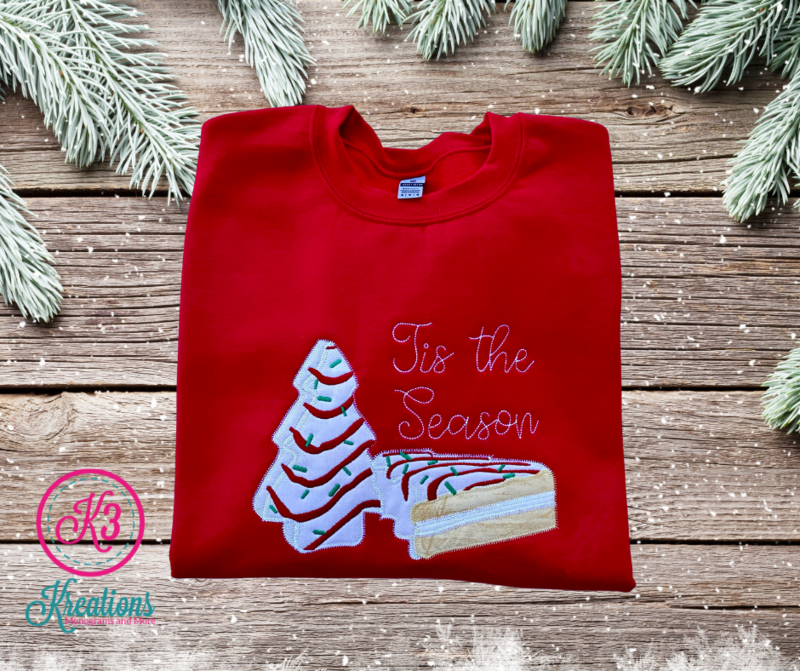 Adult Tis the Season Christmas Tree Crewneck Sweatshirt