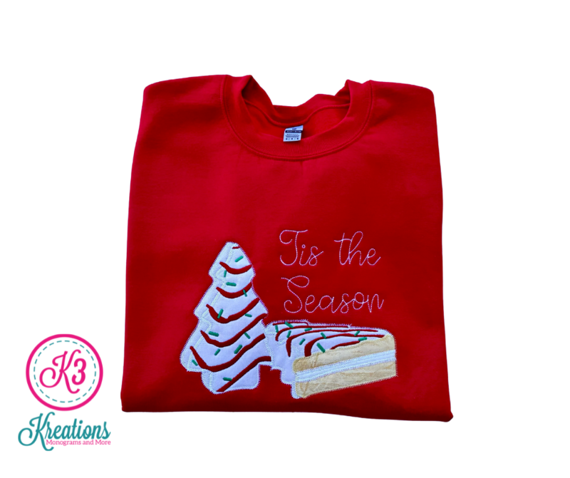 Adult Tis the Season Christmas Tree Crewneck Sweatshirt