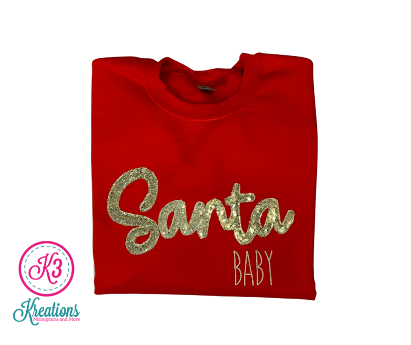 Adult Santa Baby Crewneck Sweatshirt