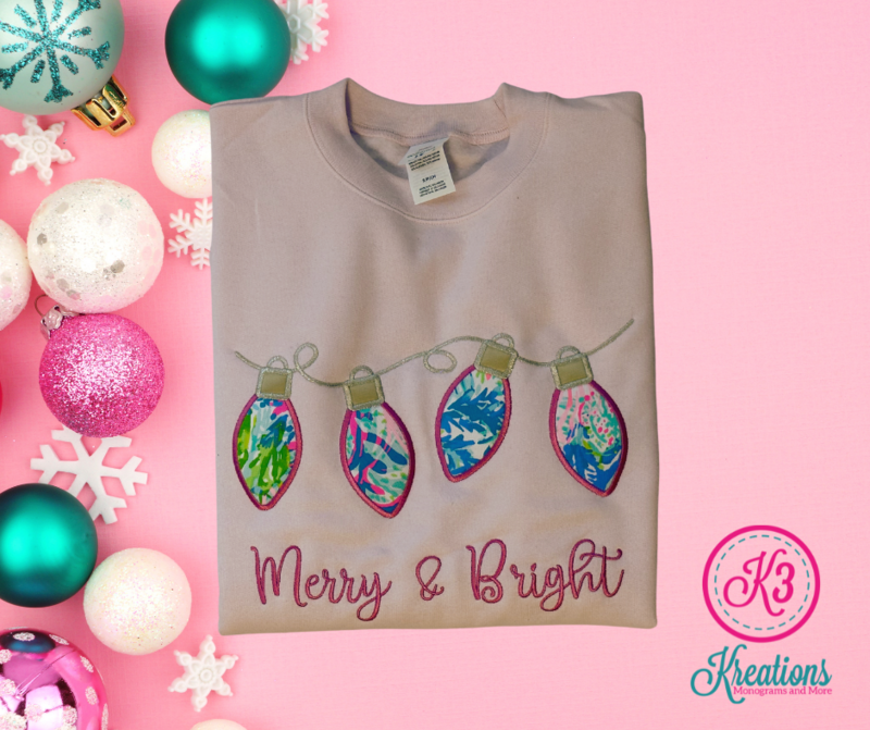 Adult Merry &amp; Bright Crewneck Sweatshirt