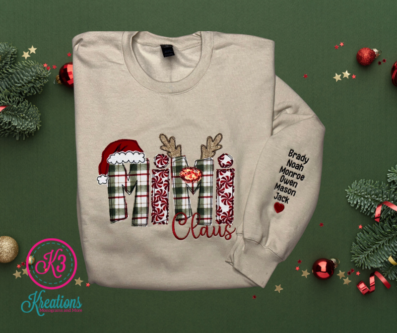 Adult Custom Mimi Claus Crewneck Sweatshirt