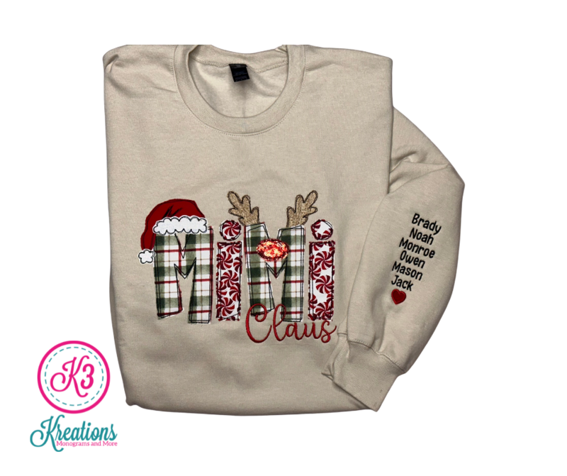 Adult Custom Mimi Claus Crewneck Sweatshirt