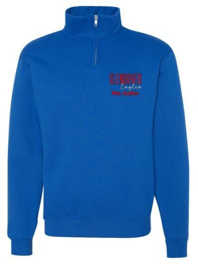 Adult JERZEES NuBlend 1/4-Zip Sweatshirt with Embroidered Logo (GES)