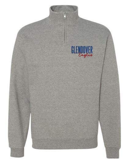 Adult JERZEES NuBlend 1/4-Zip Sweatshirt with Embroidered Logo (GES)