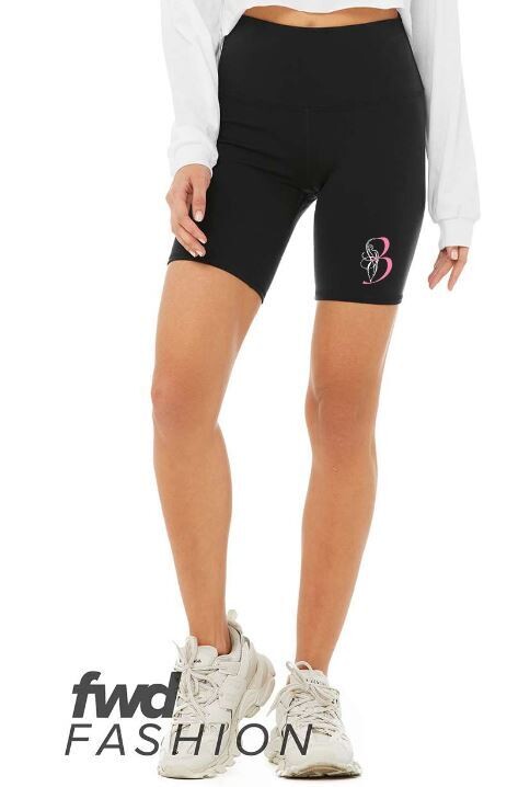 Ladies Bella + Canvas High Waist Logo Biker Shorts (BASD)