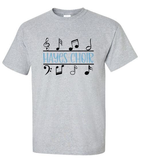 Youth or Adult Hayes Choir with Treble Clef Tee (HC)