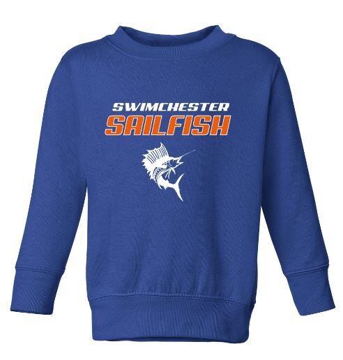 Toddler Swimchester Sailfish Fleece Crewneck Sweatshirt (SS)