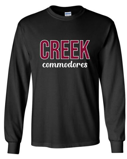 Youth CREEK commodores Long Sleeve Tee (TCMSD)