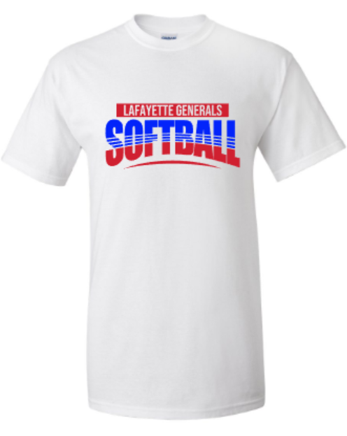 Adult Lafayette Generals Softball Short or Long Sleeve Tee (LGS)