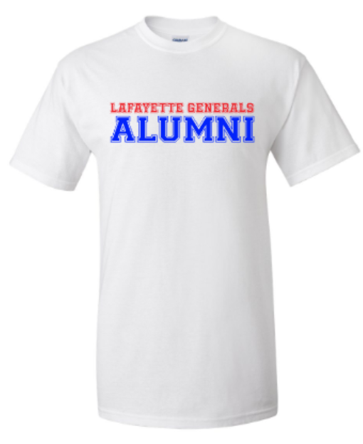 Adult Lafayette Generals Alumni Short or Long Sleeve Tee