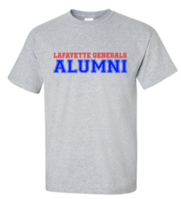 Adult Lafayette Generals Alumni Short or Long Sleeve Tee