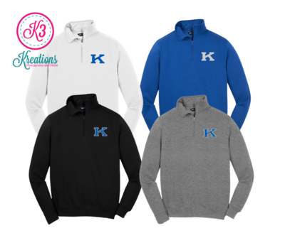 Sport-Tek® 1/4-Zip Sweatshirt with Embroidered Power K