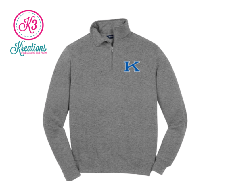 Sport-Tek® 1/4-Zip Sweatshirt with Embroidered Power K