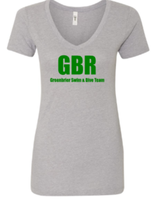 Ladies V-Neck with Choice of Greenbrier Logo
