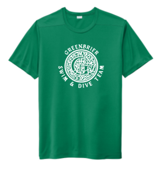 Sport-Tek Posi-UV Short Sleeve Tee with Choice of Greenbrier Logo