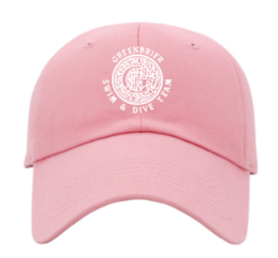 Pink Hat with Choice of Greenbrier Logo - Regular or Distressed