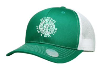 Trucker Hat with Choice of Greenbrier Logo - Regular or Distressed