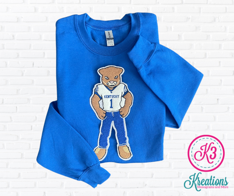 Adult Wildcat Chenille Patch Sweatshirt