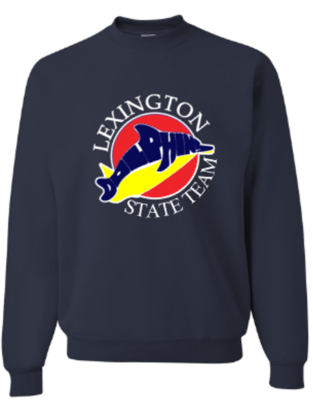 Adult Lexington Dolphins State Team NuBlend® Crewneck Sweatshirt (LEXD)