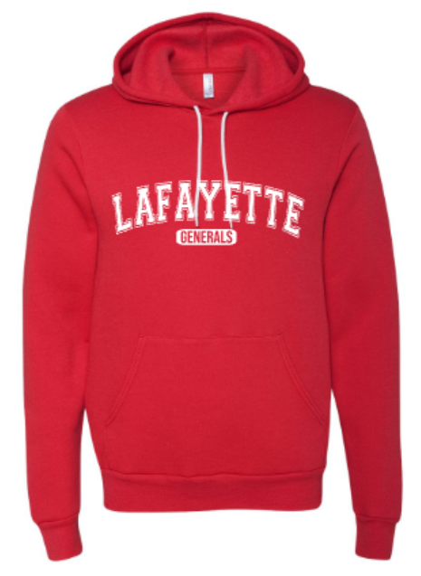 Adult Lafayette Generals Bella + Canvas® Sponge Fleece Hoodie 