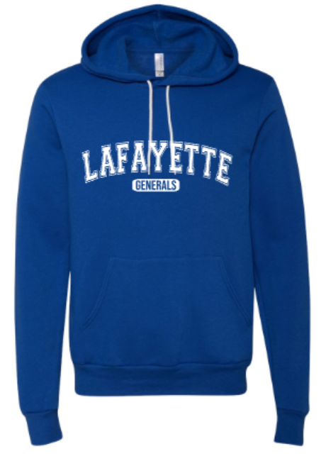 Adult Lafayette Generals Bella + Canvas® Sponge Fleece Hoodie 