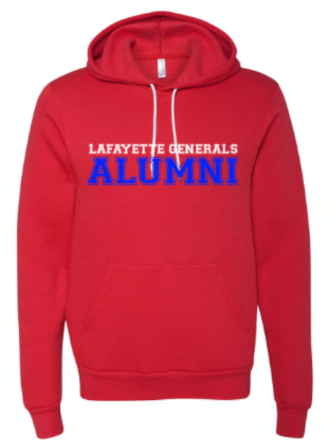 Adult Lafayette Generals Alumni Bella + Canvas® Sponge Fleece Hoodie