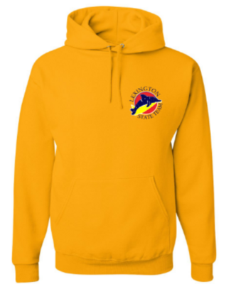 Adult Left Chest Embroidered Lexington Dolphins State Team NuBlend® Hooded Sweatshirt (LEXD)