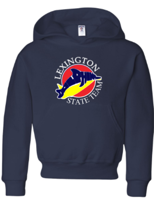 Youth Lexington Dolphins State Team NuBlend® Hooded Sweatshirt (LEXD)