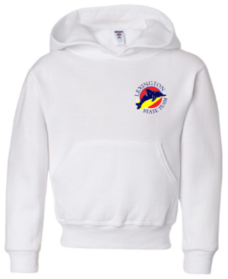 Youth Left Chest Embroidered Lexington Dolphins State Team NuBlend® Hooded Sweatshirt (LEXD)