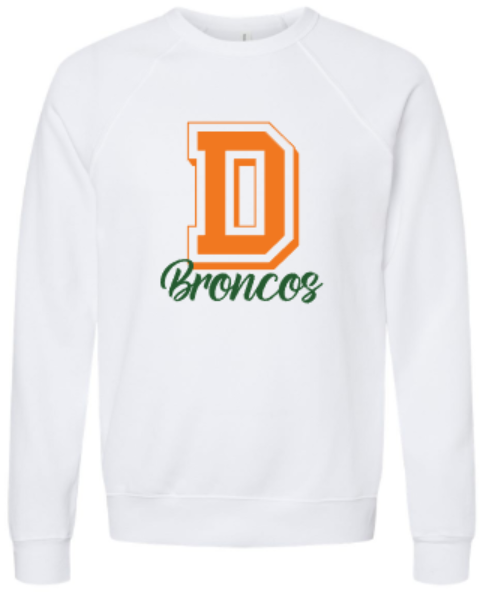 Adult Bella + Canvas D Broncos Sweatshirt (FDG)