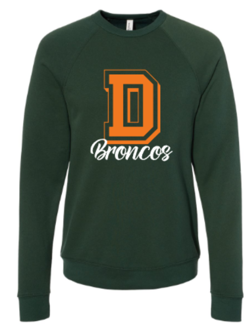 Adult Bella + Canvas D Broncos Sweatshirt