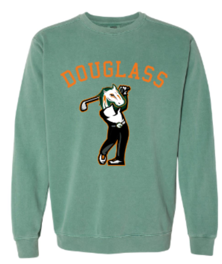 Adult Golf Bronco Comfort Colors Garment-Dyed Sweatshirt (FDG)