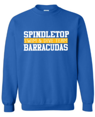 Spindletop Barracudas Swim & Dive Team Gildan Heavy Blend™ Adult Sweatshirt (SSD)