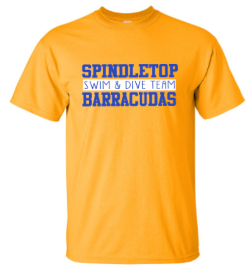 Spindletop Barracudas Swim &amp; Dive Team Gildan Adult Ultra Cotton® Short Sleeve Tee (SSD)