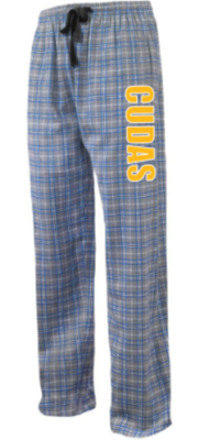 Youth or Adult Cudas Plaid Flannel Pants (SH)