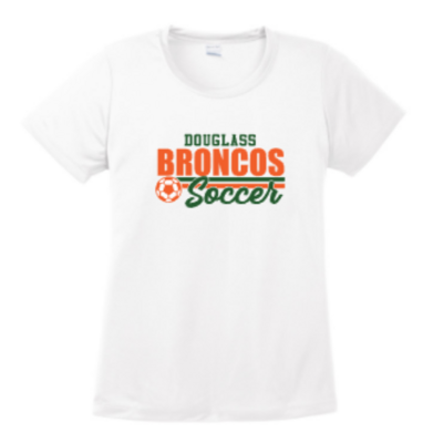 Ladies Sport-Tek Douglass Broncos Soccer Dri Fit Short Sleeve Tee (FDGS)