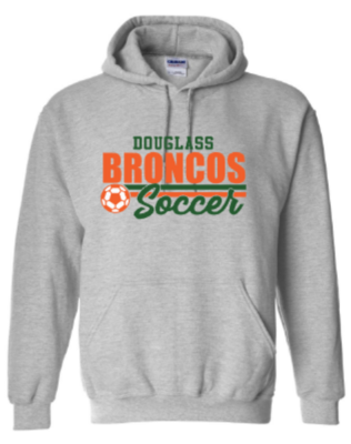 Youth or Adult Douglass Broncos Soccer Sweatshirt (FDGS)