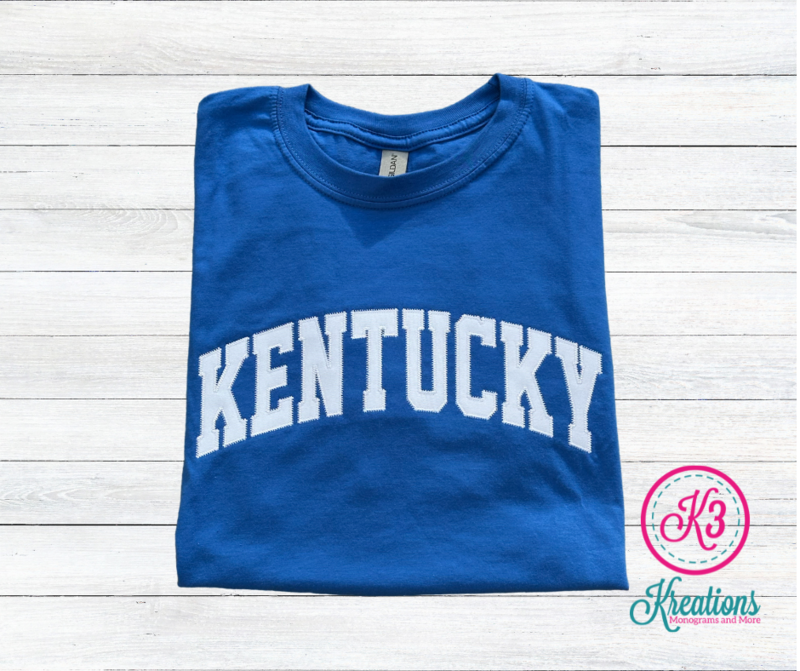Adult Kentucky Applique Softstyle Short Sleeve Tee