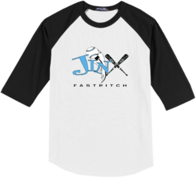 Adult Sport-Tek Colorblock Raglan Jinx Logo Tee (JFP)