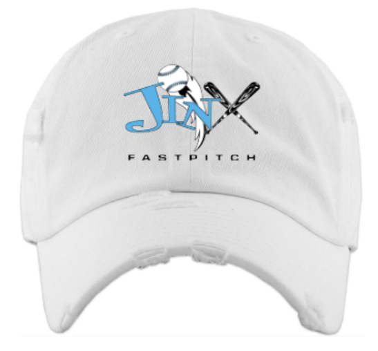 Distressed Ball Cap with Jinx Logo (JFP)