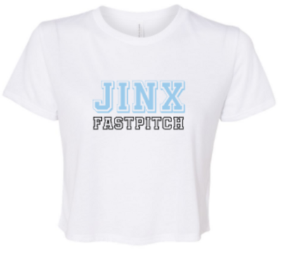 Ladies Flowy Cropped Jinx Fastpitch Tee (JFP)