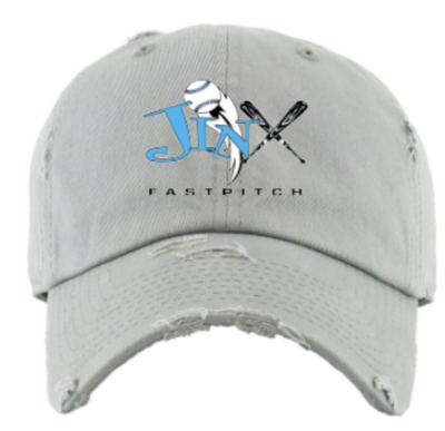 Distressed Ball Cap with Jinx Logo (JFP)
